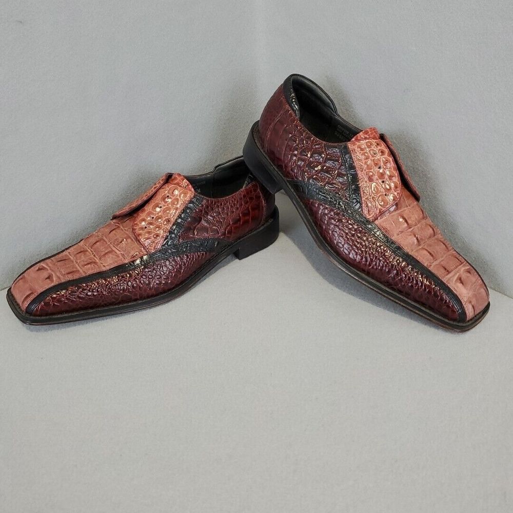 Giorgio Brutini Private Collection Shoes Oxford Alligator 10.5M Has LACES